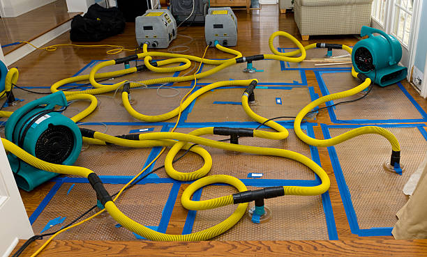 Professional Storm Water Damage Restoration technician working in Lewisburg, OH